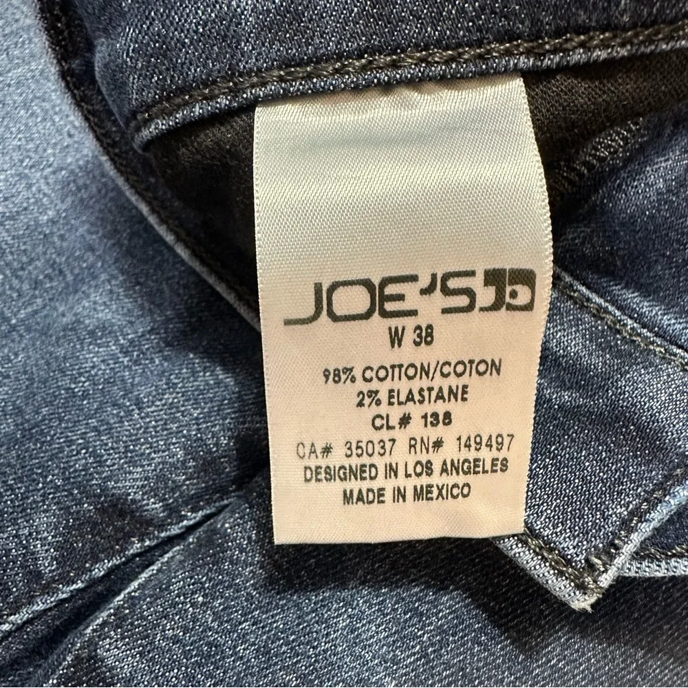 Dark Blue Straight-Leg Jeans Joes Women's Jeans Size 38 Medium Cotton High Rise